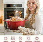 6 Quart Dutch Oven Pot with Lid, Non Stick Enameled Cast Iron Dutch Oven - Image 5