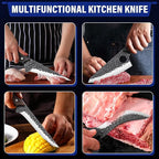 TAN REN Butcher Knife Set for Meat Cutting, Hand Forged Viking Kitchen Knives - Image 5