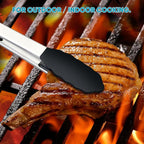 3 Pack Silicone Tongs for Cooking, Maywe Tanso 9 Inch Cooking Kitchen Tongs - Image 8
