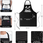 Xornis 100% Cotton Funny Apron for Men Women Adjustable Bib Aprons - Image 3