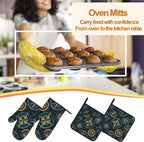 Campass Sailor Oven Mitts & Potholder Set of 4 - Image 7