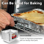 Stock Your Home Aluminum Pans 9x13 Disposable Foil Pans - Image 6