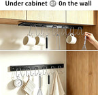 Cociat 2PCS Utensil Racks with 12 Hooks 17.2 Inch Kitchen Utensil Holders - Image 4