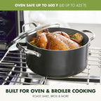 GreenPan Valencia Pro Hard Anodized Healthy Ceramic Nonstick 5QT Stock Pot - Image 7