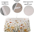 Fall Floral Dish Drying Mat for Kitchen Counter Autumn Burnt Orange Wild - Image 3