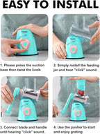 Geedel Rotary Cheese Grater, Kitchen Mandoline Vegetable Slicer - Image 7