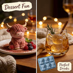 Mini Highland Cow Ice Cube Mold, Funny 3D Highland Cow Ice Cube Tray, Cute - Image 4