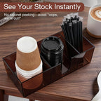 Acrylic Coffee Cup Holder for Countertop, 3 Slots Acrylic Coffee Bar - Image 4