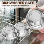 Stainless Steel Colander for Kitchen, Stainless Steel Strainer, Pasta Strainer - Image 8