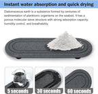 2PCS Water Absorbing Stone Tray, Fast Drying Diatomite Stone Sink Tray - Image 4