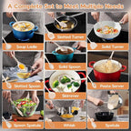 Onader Silicone Cooking Utensils Set of 10, Kitchen Utensils - Image 7