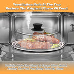 10in Glass Microwave Splatter Cover - Image 3