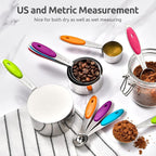 Measuring Cups : U-Taste 18/8 Stainless Steel Measuring Cups and Spoons Set of - Image 8