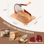 CAWIU Manual Bread Slicer with Hand Crank- Adjustable Thickness Bread Cutter - Image 6