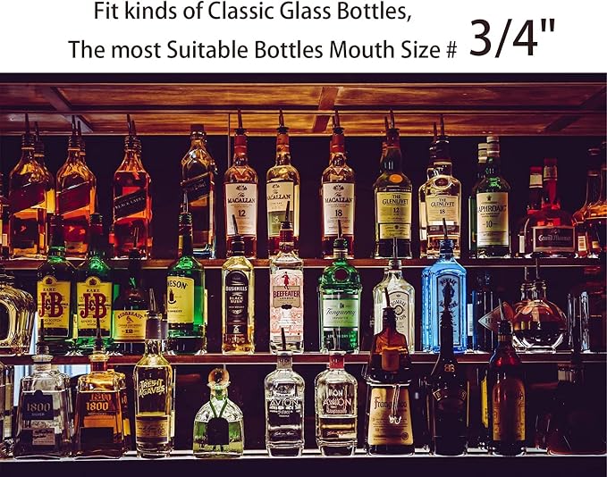 Pafusen 12 Pack Liquor Bottle Pourers, Liquor Pour Spout - Image 7
