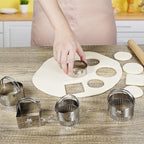 M JNGMEI 6 Pieces Stainless Steel Cookie Cutter Set 2'' - Image 7