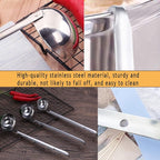 Markeny 4 Pieces Stainless Steel Soup Ladle Metal Handle Ladle - Image 8