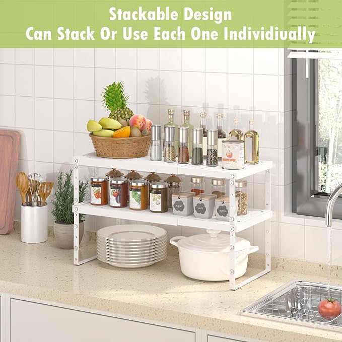 RUILALIFE Expandable Cabinet Organizer Shelf - Image 2