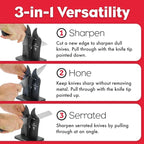 Brod & Taylor VG2 Classic Knife Sharpener | 3-Action Tungsten Carbide - Image 3
