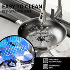 Pots and Pans Set Non Stick, 5 Ply Stainless Steel Cookware Set of 6, 2.8QT - Image 7