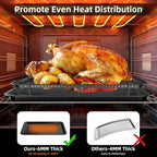 Air Fryer Basket for Oven, OPENICE 18.6" x 12.8" Air Fryer Basket and Tray Set - Image 3