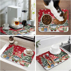 Christmas Dish Drying Mat for Kitchen Counter, Merry Christmas Dish Drying Mat - Image 9