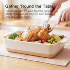 Dafuceramic Casserole Dish for Oven, 4.2 QT Baking Dish, 9x13 Large Porcelain - Image 3