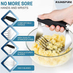 Rainspire XL Pastry Cutter For Baking, Heavy Duty Pastry Blender Stainless Steel - Image 3
