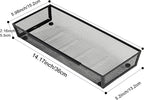Mesh Tray Silverware Drawer Organizer Utensil Cutlery Tray Office Supplies - Image 2