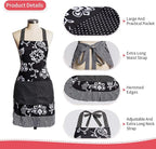 Vintage Floral Apron for Women - Image 4