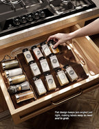 Tinamo Acacia Wooden Spice Rack Organizer - Image 5