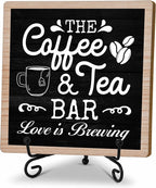 Coffee & Tea Bar Decor Signs & Table Decor, Tea Station Accessories, Themed by TIRYWT