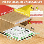 1 Pack Pull out Cabinet Organizer, Width Depth, - Image 2