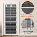 2 Pack Over The Door Organizer 6 Tiers, Extra Large Behind Door Storage of 12 - Image 7