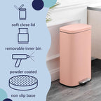 happimess HPM1011F Curtis 8-Gallon Step-Open Trash Can, Fingerprint Resistant - Image 3