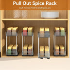 DABIGE 3 Pack Pull Out Spice Rack Organizer - Image 9