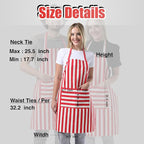 TOSHEX Kitchen Apron Waterdrop Resistant Cotton Apron - Image 6