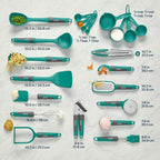 Pyrex 22-Piece Silicone Kitchen Cooking Utensils Set, Non-Stick Silicone - Image 2