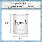 Home Acre Designs Vintage Farmhouse Utensil Holder - Image 3