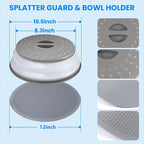 Microwave Cover for Food and Silicone Mat Collapsible Microwave Splatter Cover - Image 6