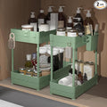 Sevenblue 2 Pack Under Sink Organizer, Under Bathroom Cabinet Organizer by Sevenblue