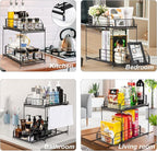 SUEH DESIGN Under Sink Organizer, 2 Tier Bathroom Cabinet Organizer Metal - Image 8