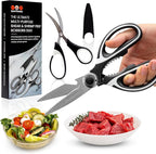 SpartaSake 2-Pack Premium Stainless Steel All Purpose Kitchen Shears - Image 2