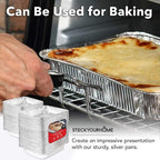 Stock Your Home Aluminum Pans 9x13 Disposable Foil Baking Pans - Image 6