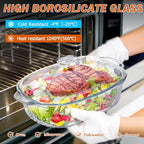 Reasim 2.8L/3Qt Glass Casserole Baking Dish - Image 4