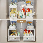 2 Pack 21IN-Depth Under Sink Organizer - Image 6