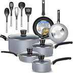SereneLife Kitchenware Pots & Pans Basic Kitchen Cookware, Heat Resistang by SereneLife
