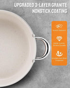 BEZIA 6 Quart Nonstick Stock Pot - Image 4