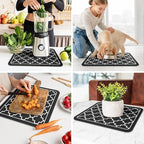 WISELIFE Dish Drying Mat Super Absorbent Drying Mat Large Dish Drying Mats - Image 6