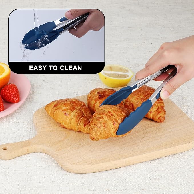 Hotec Mini Silicone Kitchen Tongs - Image 8